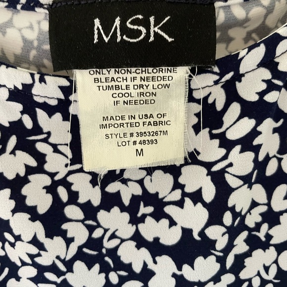 Floral Puff Sleeve Dress M - Picture 2 of 5